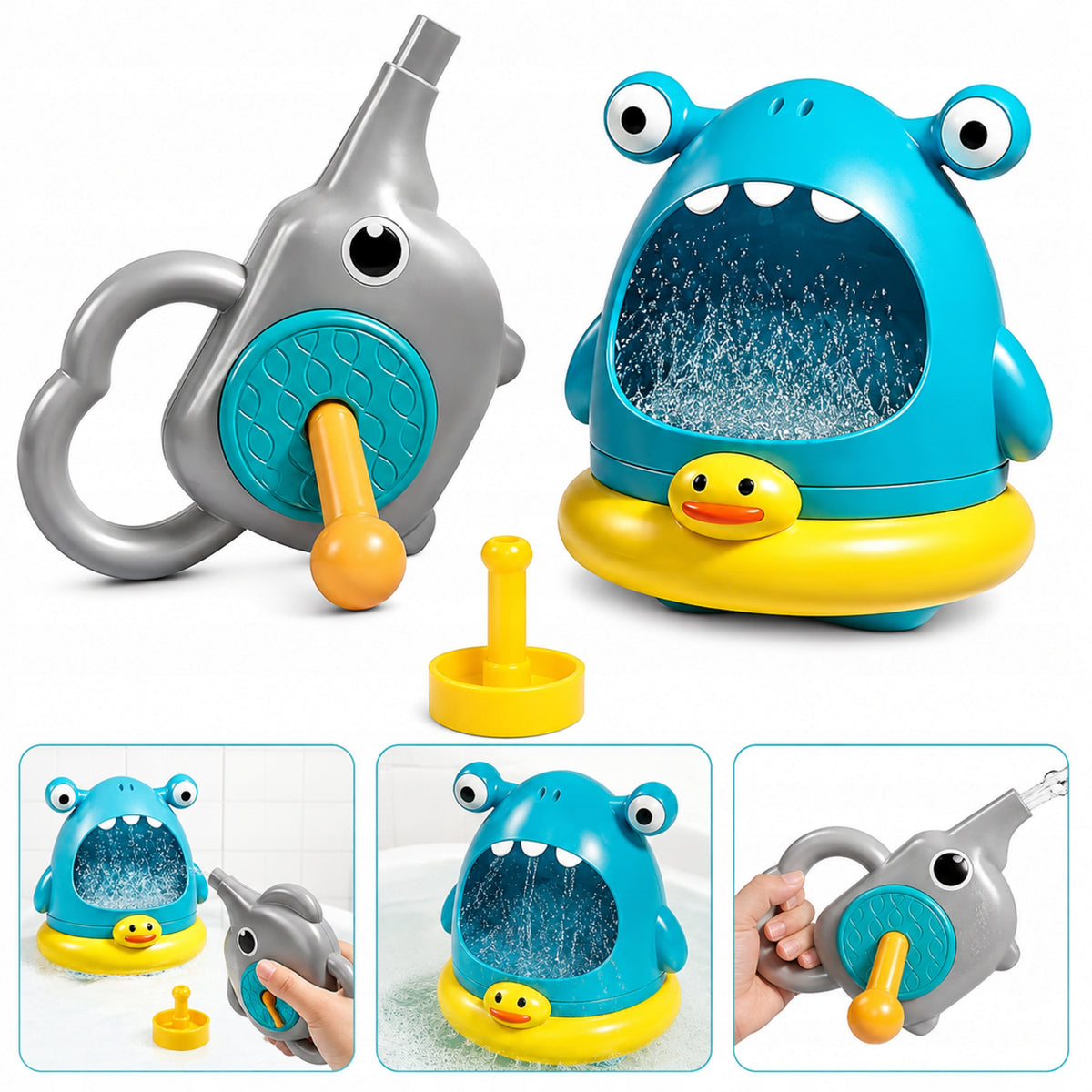 Bath Bubble Machine Set for Kids ABS BPA Free Bathtub