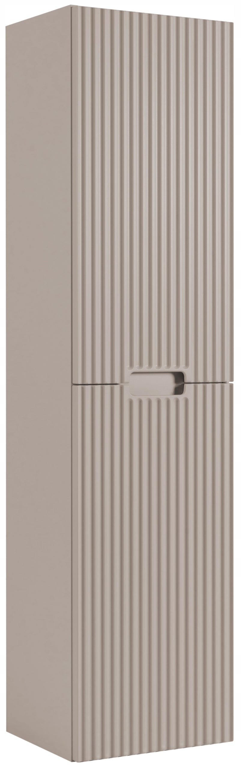 Bathroom Cabinet Hanging Post Cashmere 136 GROOVED MDF Fronts 2x Door