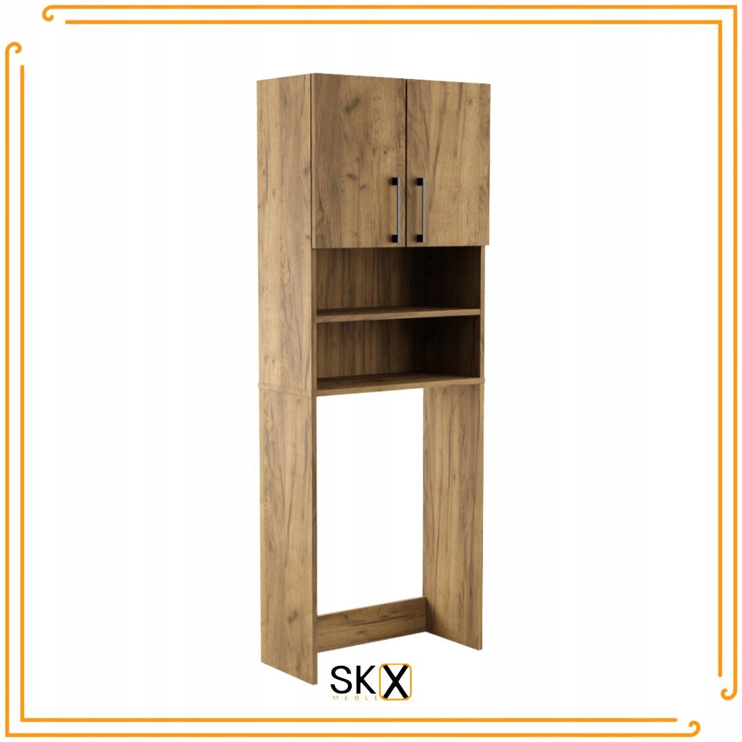 Bathroom Cabinet Over Washing Machine Dryer Post Bookcase Household Appliances Oak Craft Brand SKXMeble