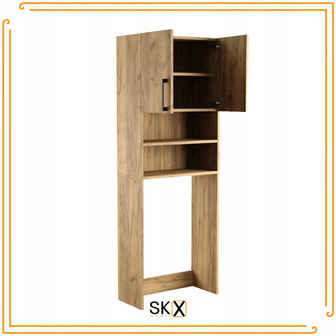 Bathroom Cabinet Over Washing Machine Dryer Post Bookcase Household Appliances Oak Craft Manufacturer code BELLA_ZC_ZC180x66x30CZS