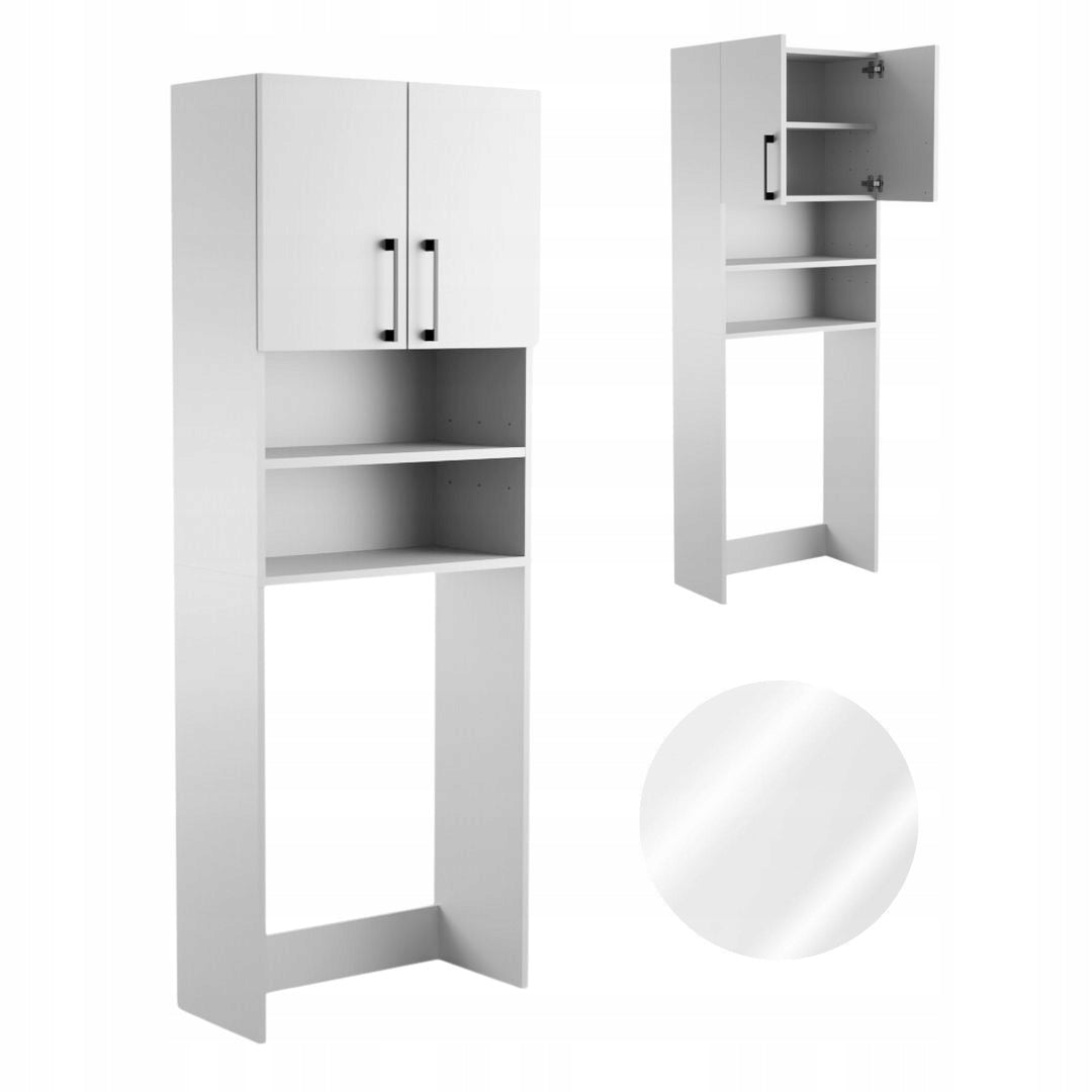 Bathroom Cabinet Over Washing Machine Dryer Post Bookcase Household Appliances White