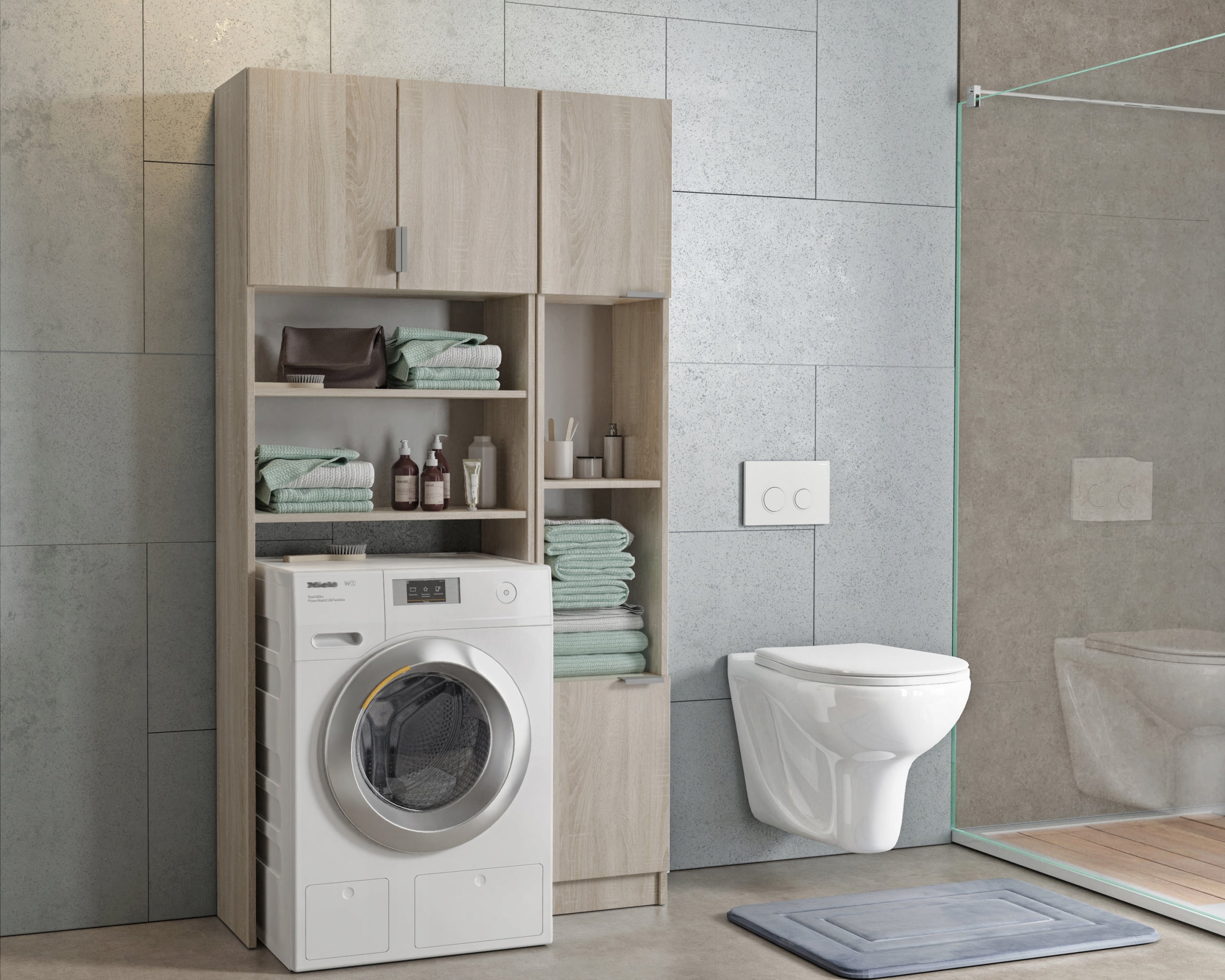 Bathroom Cabinet Over Washing Machine FRANIA + Post EAN (GTIN) 4856104578