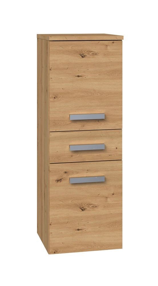 Bathroom Cabinet Standing Narrow Oak Artisan Bookcase Post Shelves For Bathroom Manufacturer code Słupek Stojący Łazienkowy Niski z Szufladą 30