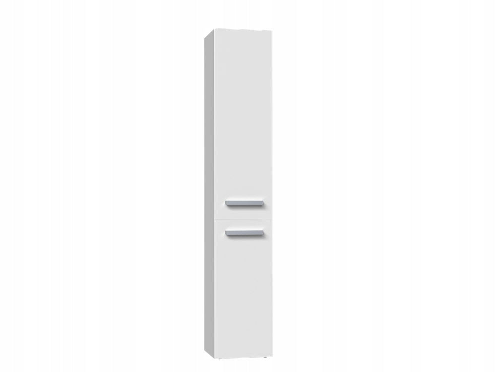 Bathroom Cabinet White Standing with Laundry Basket Narrow Post White Narrow Manufacturer code Słupek Łazienkowy Stojący Do Łazienki Wysoki
