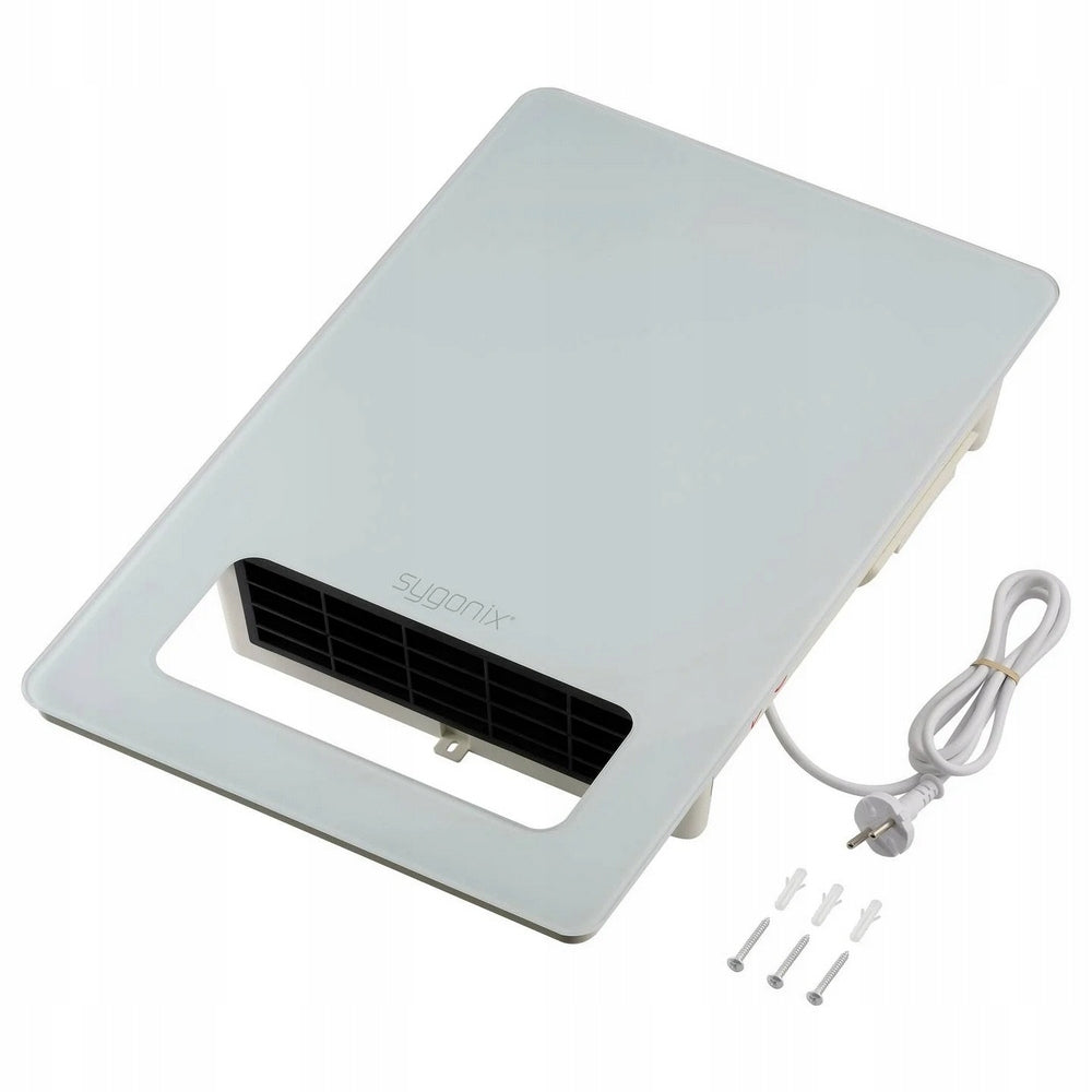 Bathroom Heater Glass Wall Sygonix 2000W 20m² LED Towel Holder