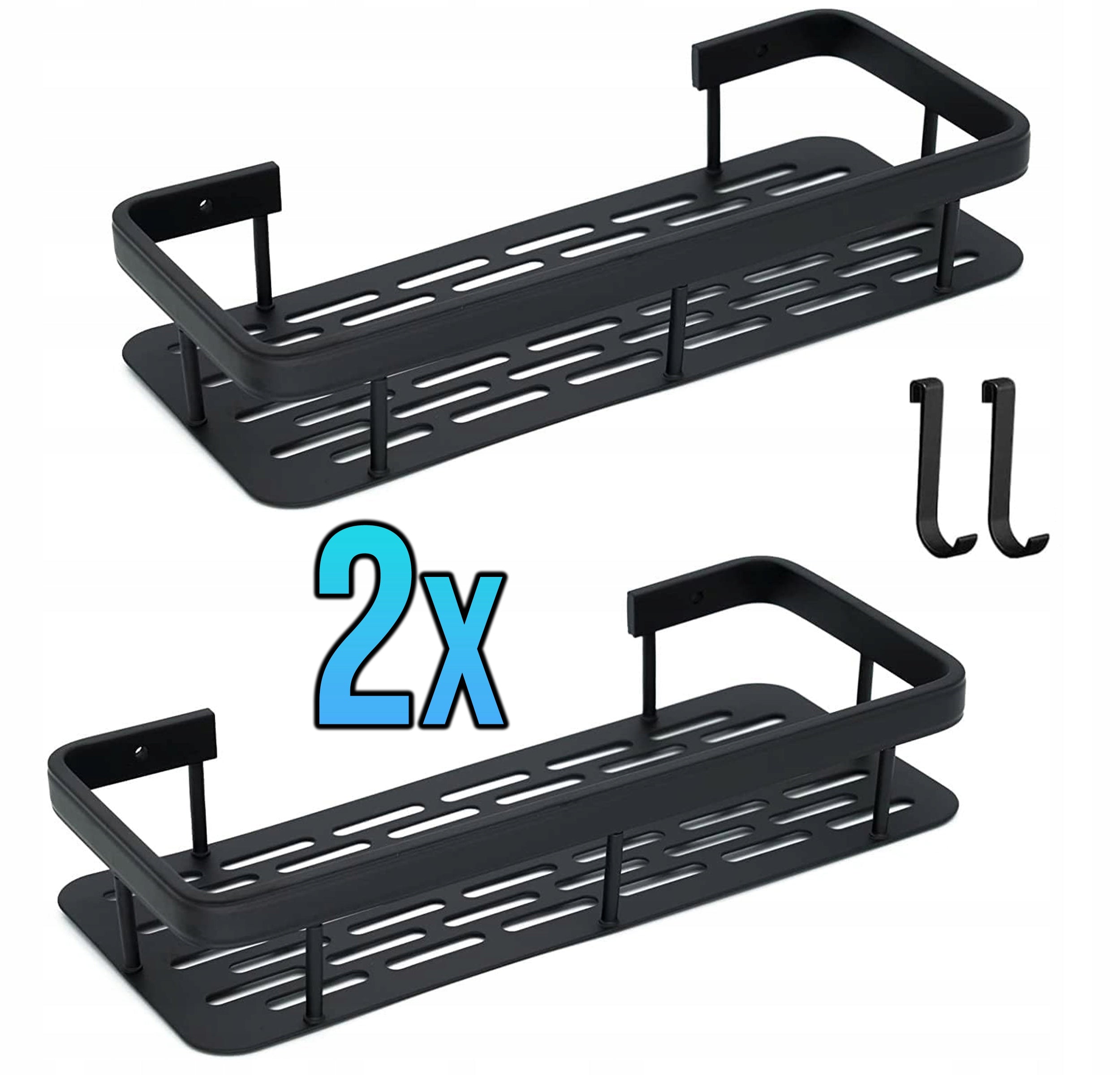 Bathroom Holder - Shelves Kpl 2pcs Hanging Shelf Self Adhesive Shower Packaging status original