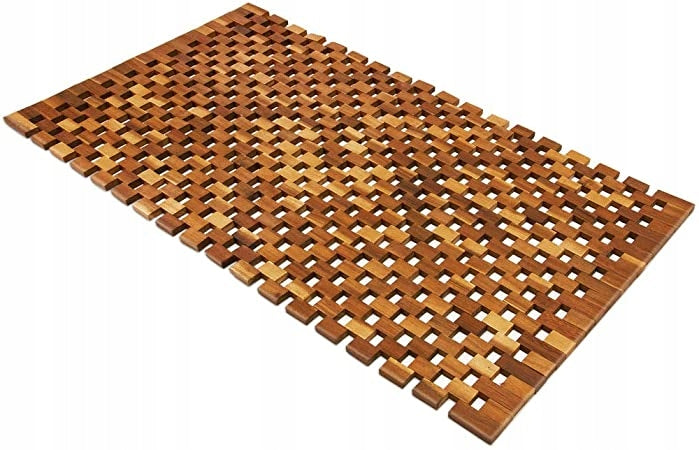 Bathroom Mat Wooden Acacia