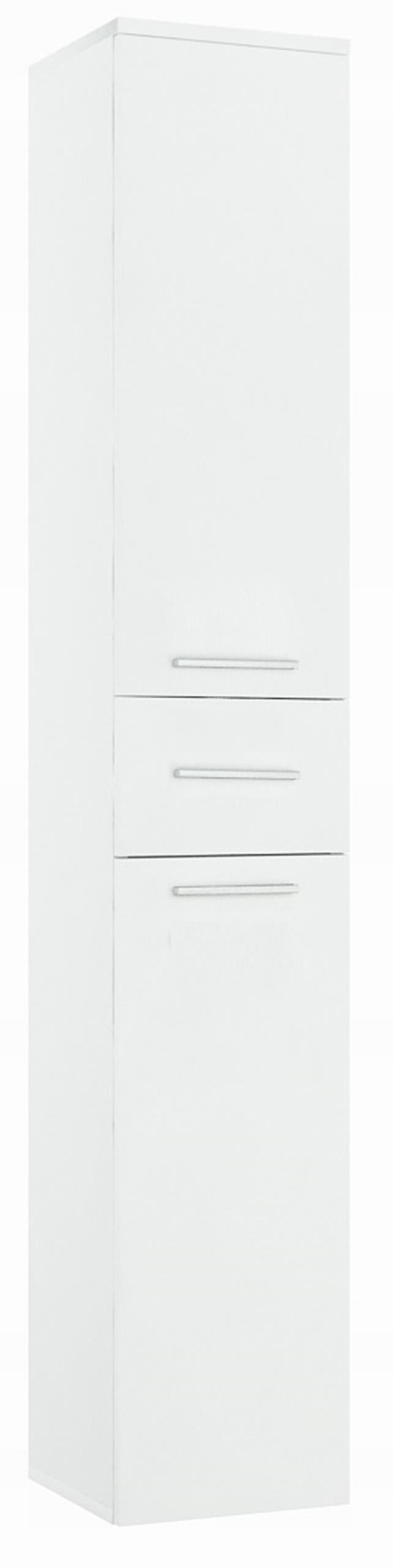 Bathroom Post 2D1SZ1K with Basket Bookcase Cabinet M4K Furniture color white