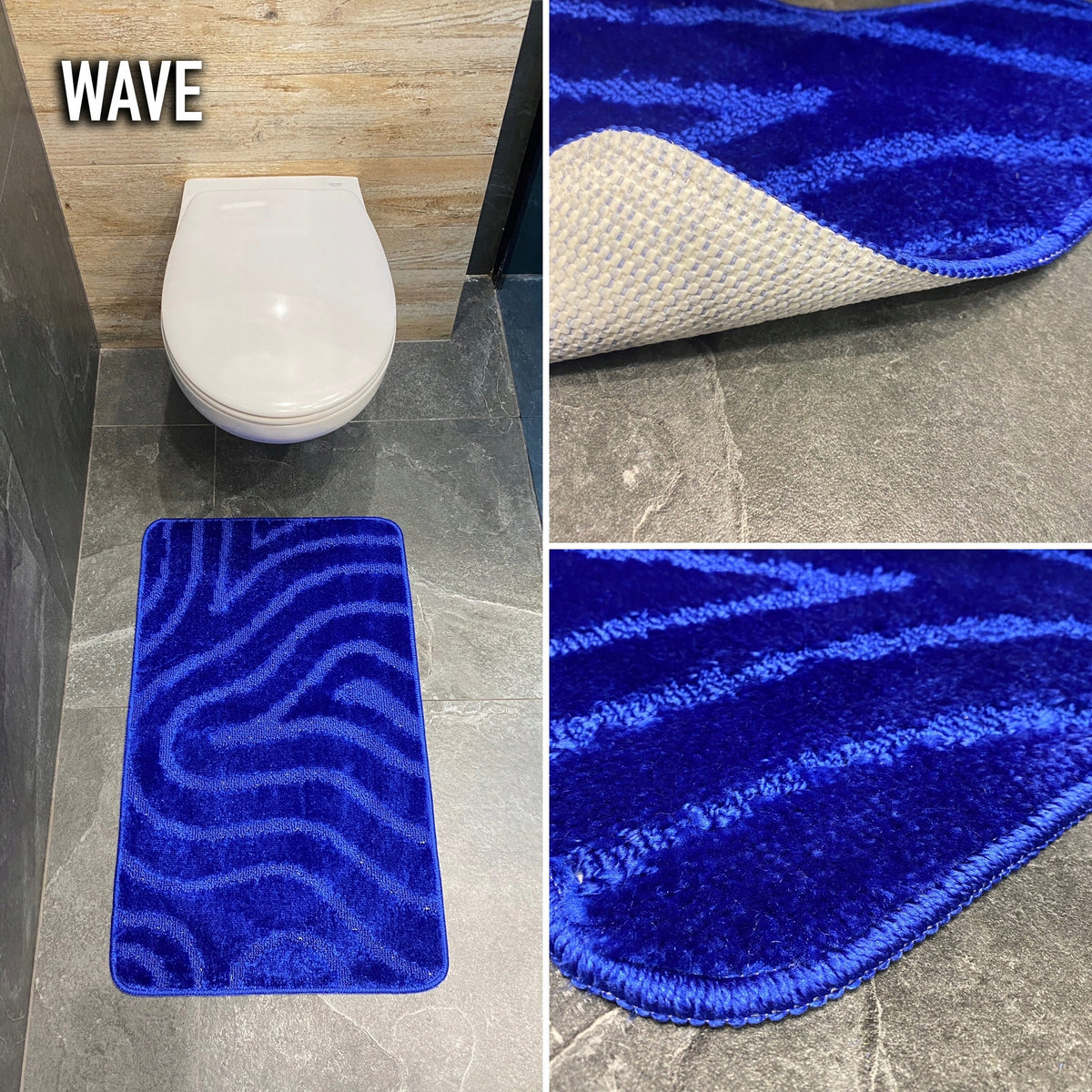 Bathroom Rug Anti-Slip Quick Drying Absorbent Large Stylish Mix Brand Sindbad