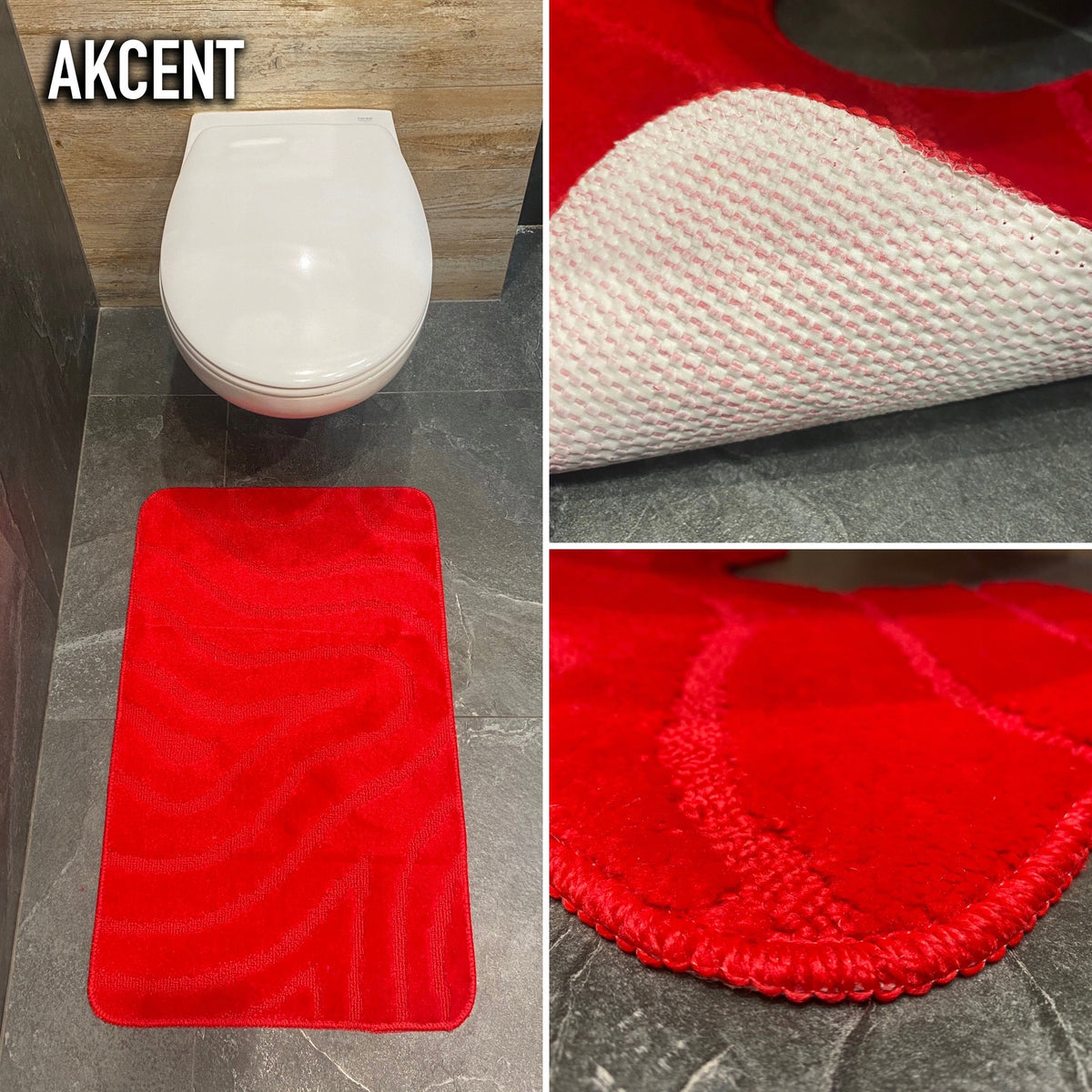 Bathroom Rug Anti-Slip Quick Drying Absorbent Large Stylish Mix Manufacturer code 1 CZĘŚCIOWY DYWANIK ŁAZIENKOWY