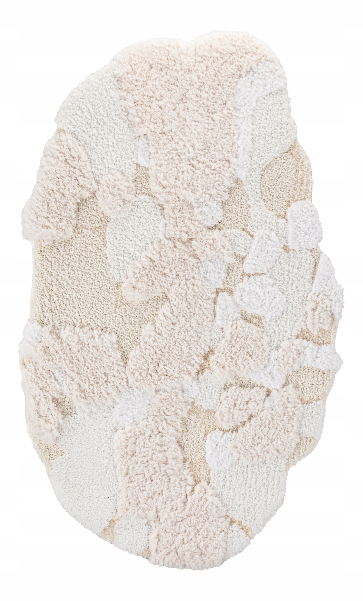 Bathroom Rug Beige Anti-Slip 50x80cm Premium Fluffy Laundry Packaging status original