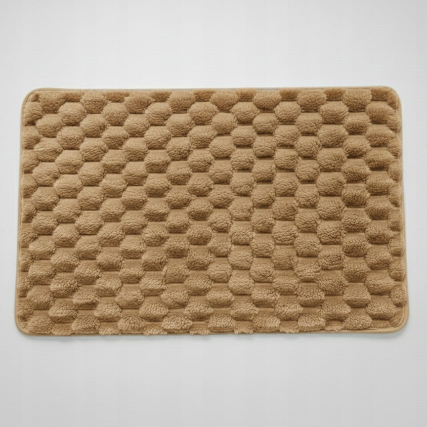 Bathroom Rug Brown 50x80 cm Decorative Rubber for Bathtub Shower