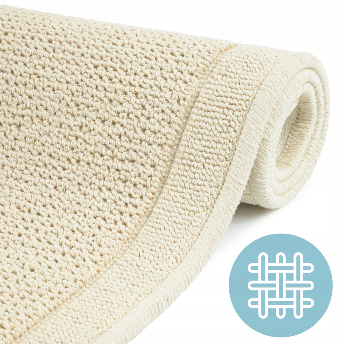 Bathroom Rug Hotel Cotton Non-Slip Beige for Laundry 60x90cm Manufacturer code EF0418