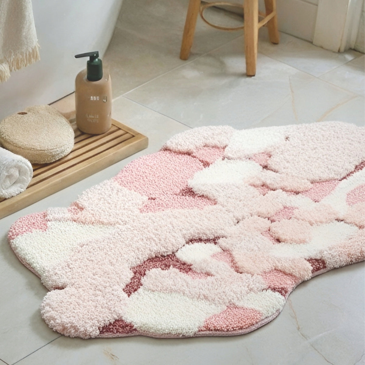 Bathroom Rug Large Anti-Slip Washable 60x100cm Fluffy Soft Manufacturer code EF0392