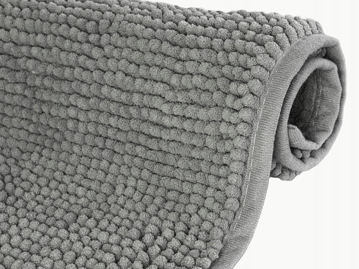 Bathroom Rug Madura Anti-slip Soft Light Grey Ash 50x80 cm