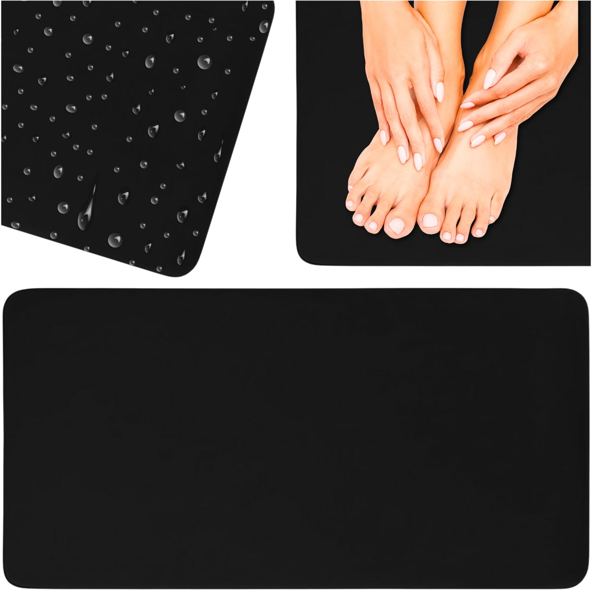 Bathroom Rug Mat Quick Drying Absorbent Non-Slip for Bathroom Toilet Packaging status original
