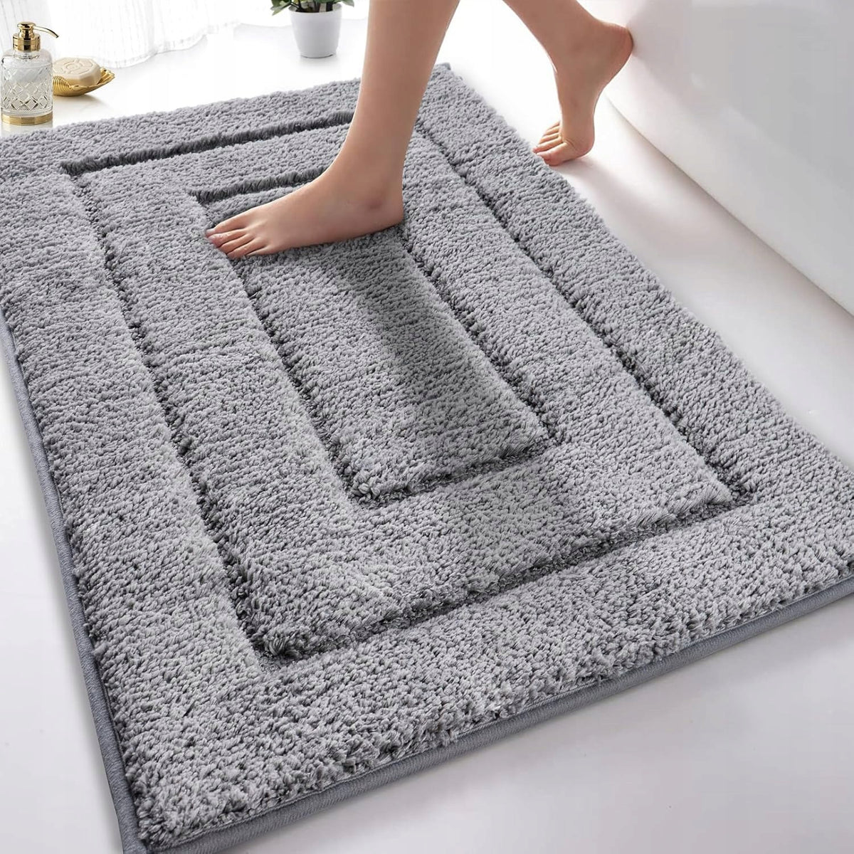 Bathroom Rug, Non-Slip, Washable, Soft Rug