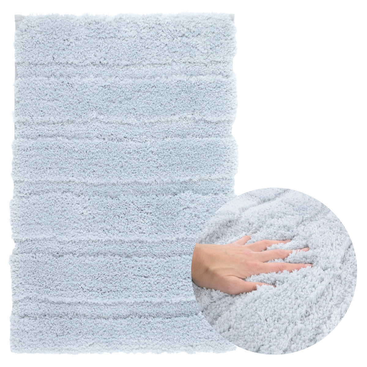 Bathroom Rug Soft Thick Anti-Slip 50x80 Shaggy Bathroom Mat