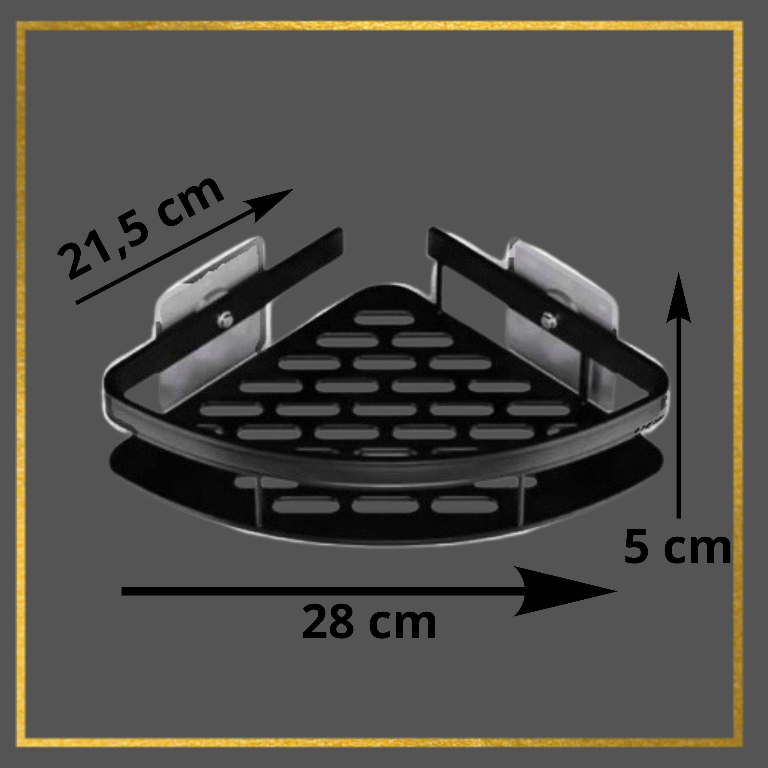Bathroom SHELF Self Adhesive Corner Shower Double Wall 2PCS. Manufacturer code PÓŁKA DO ŁAZIENKI KUCHENNA NAROŻNA PODWÓJNA