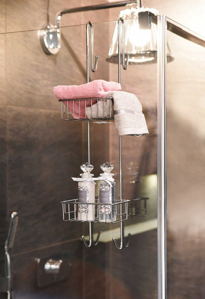 Bathroom SHELF suspended for cabin steel non-invasive silicone pads Manufacturer code MG1423X