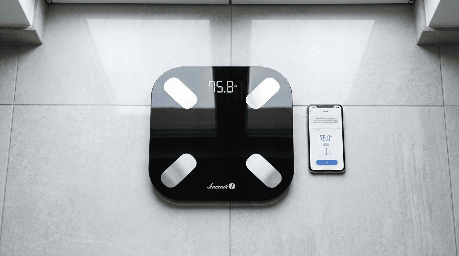 Bathroom Scale Analytical Electronic Fat Measurement BMI Glass Manufacturer code 5902022186272