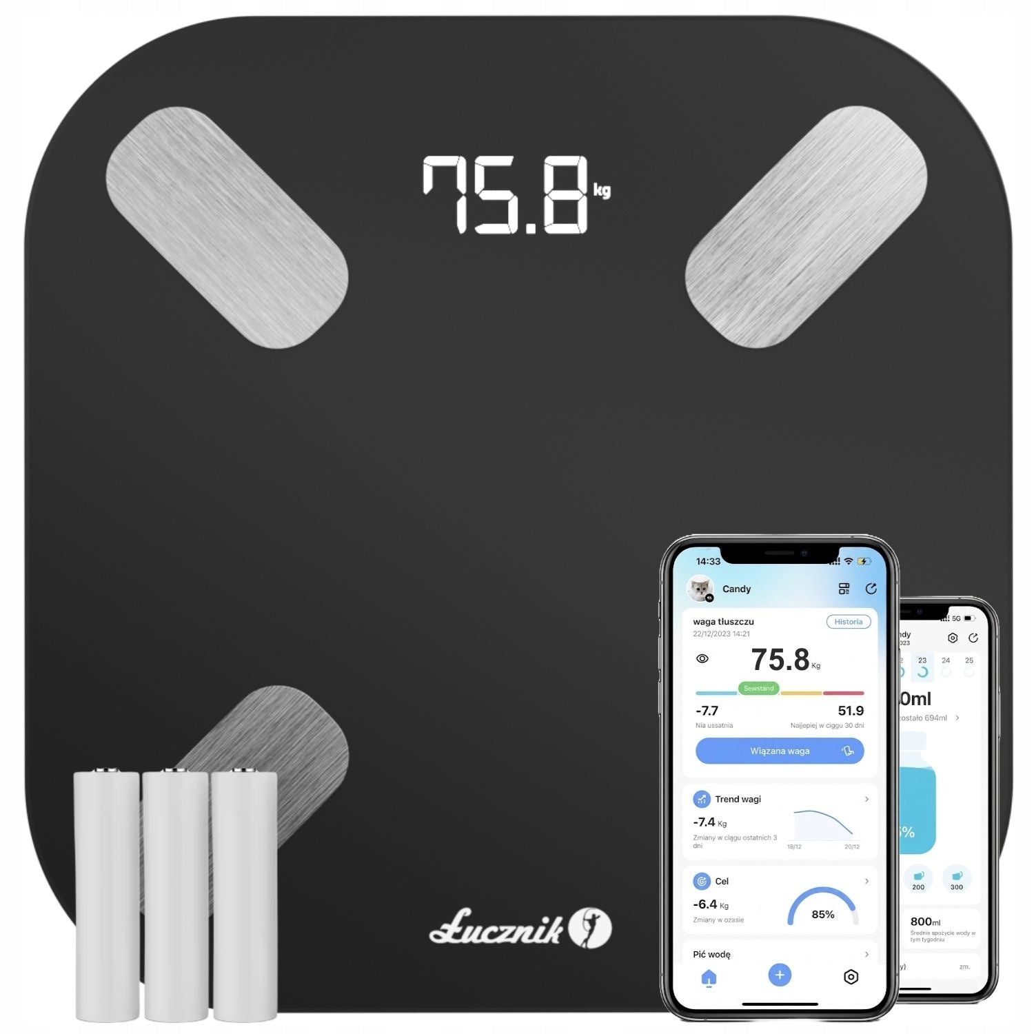 Bathroom Scale Analytical Electronic Fat Measurement BMI Glass