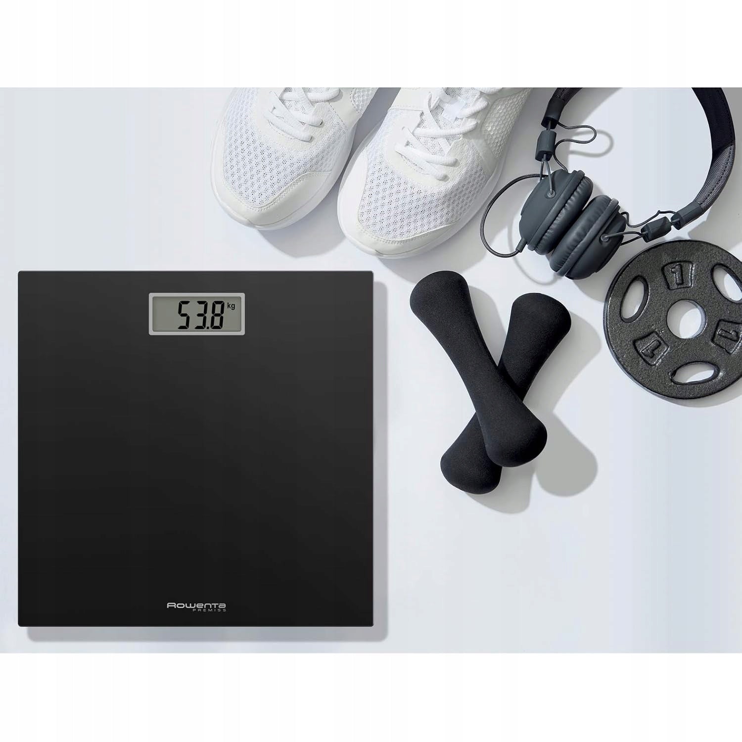 Bathroom Scale Rowenta Tempered Glass 30 x 30 cm Ultra-thin Brand Rowenta