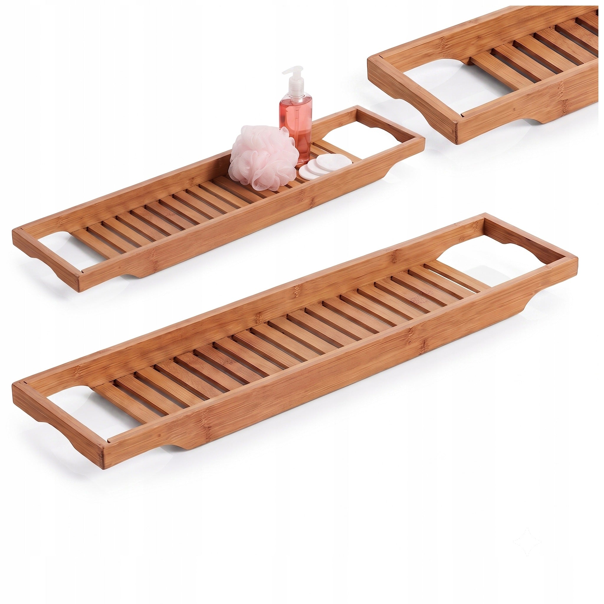 Bathroom Shelf BAMBOO Bathtub Organizer