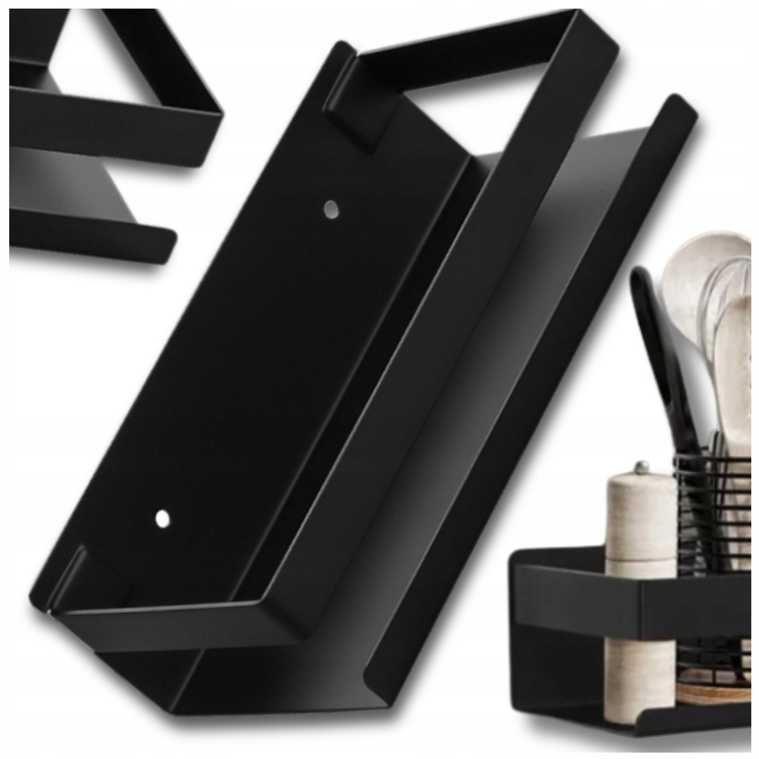 Bathroom Shelf Hanging Black Shower Wall Basket Loft