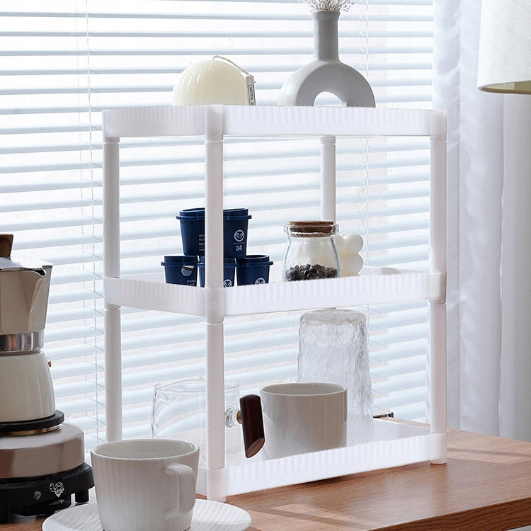 Bathroom Shelf for Wardrobe Plastic White 3 Levels Brand R70