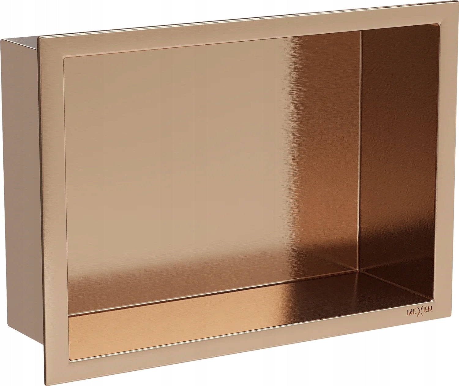 Bathroom Shower Shelf Flange 30x20 Mexen X-Wall Copper
