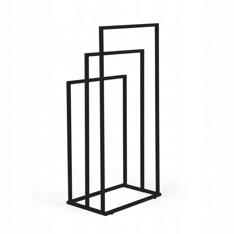 Bathroom Towel Bar Standing Black 3 Levels Packaging status original