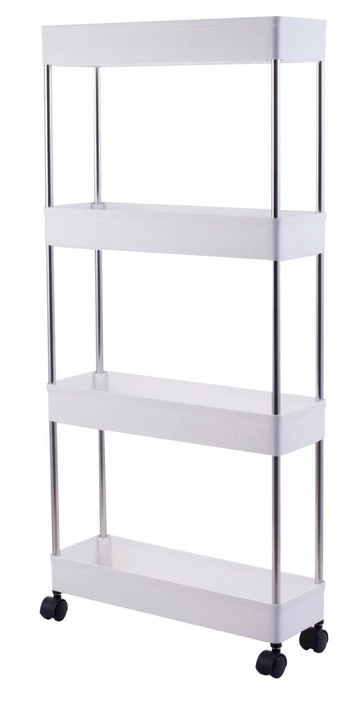 Bathroom and kitchen shelf mobile on wheels cabinet bookcase Brand Lacarte