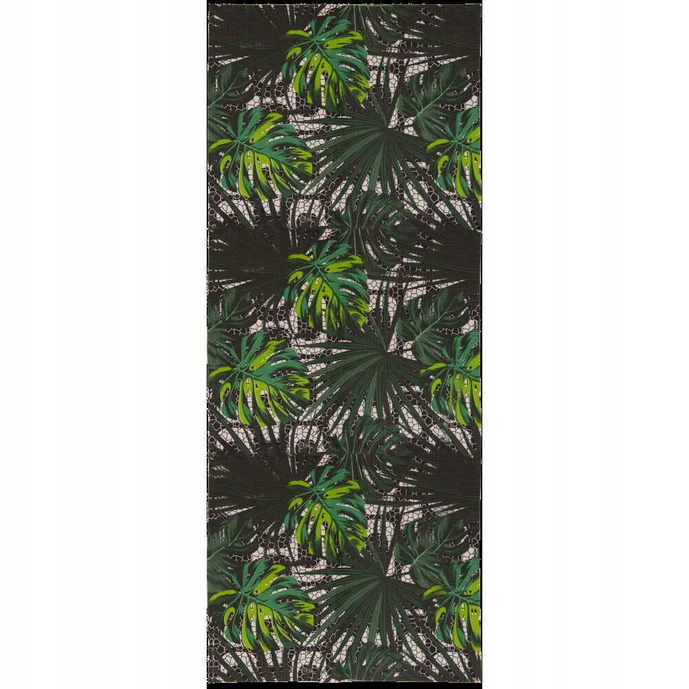Bathroom mat Premium PVC monstera green 65cm