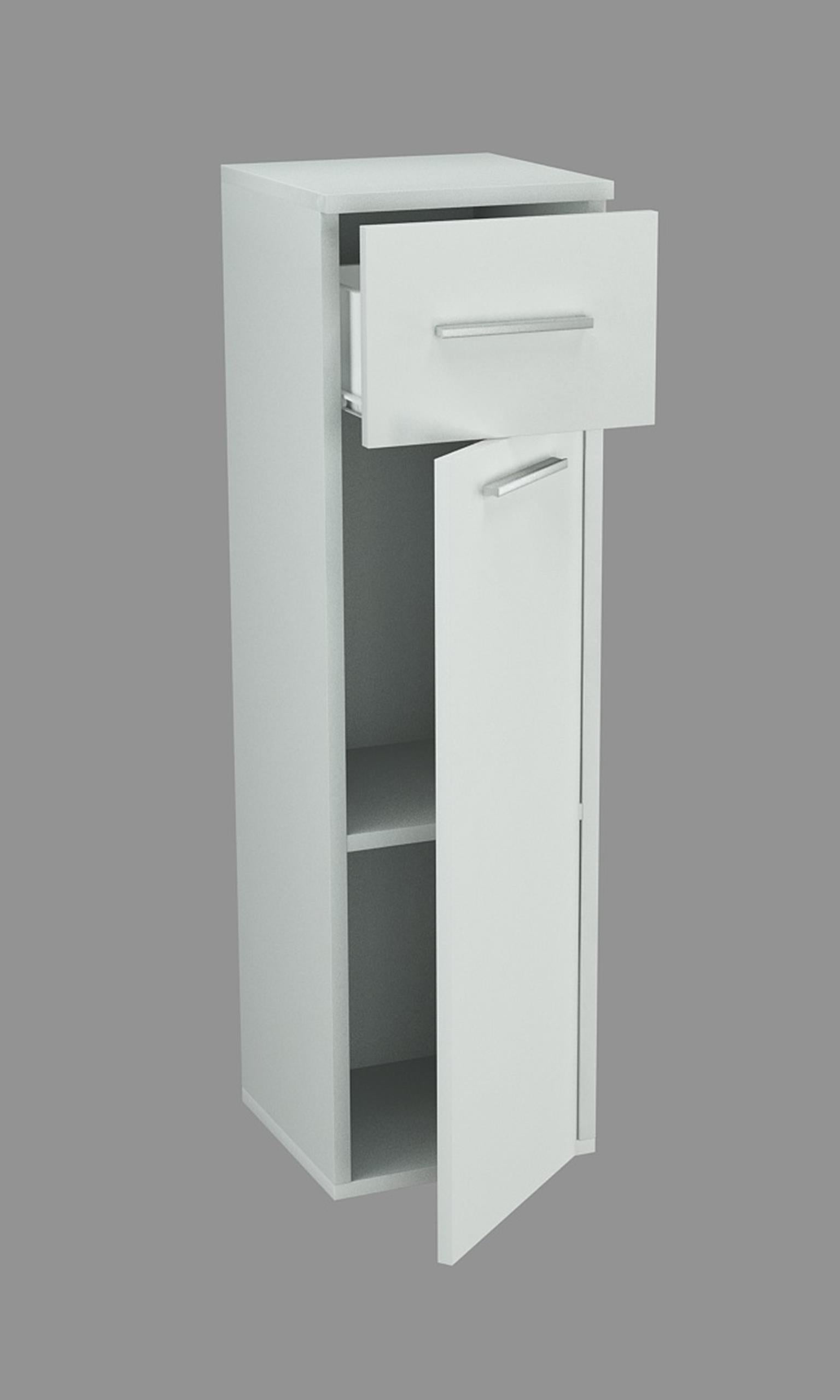 Bathroom post 1D1SZ with shelf WHITE chest of drawers M4K Brand Matkam