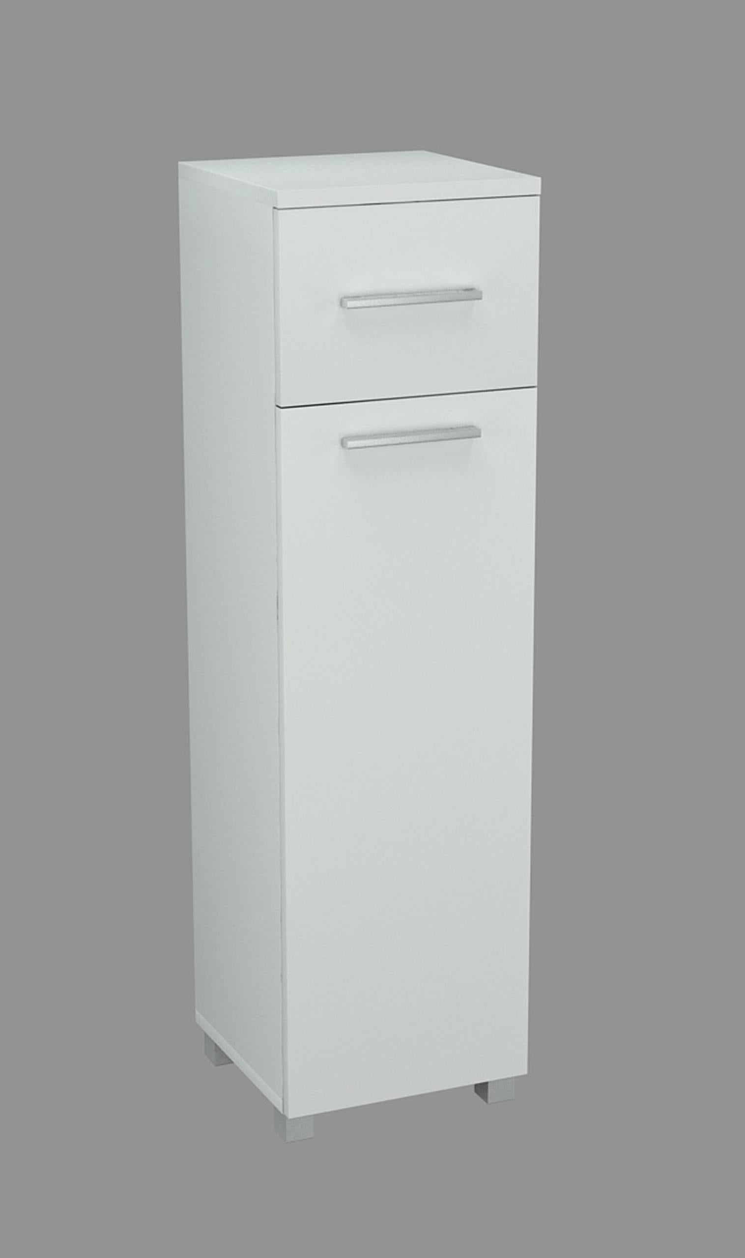Bathroom post 1D1SZ with shelf WHITE chest of drawers M4K Furniture color white