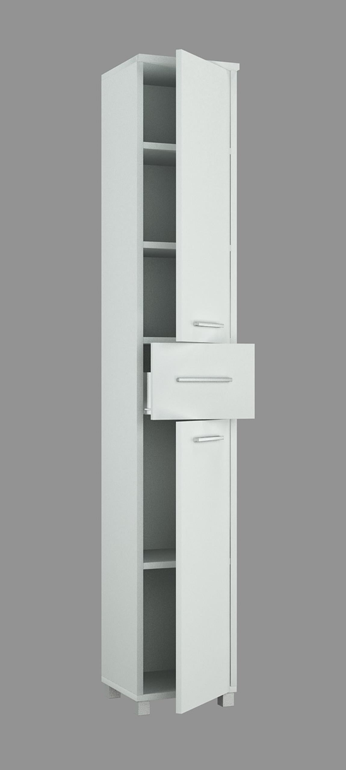 Bathroom post 2D1SZ WHITE chest of drawers bookcase cabinet M4K Furniture color white