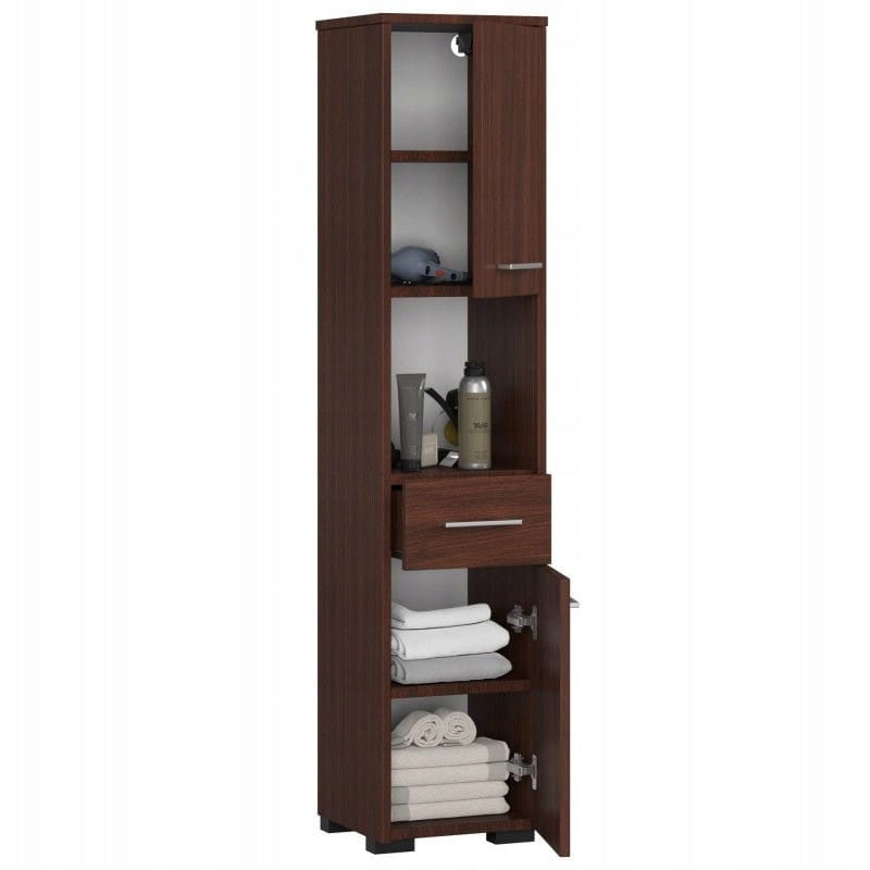 Bathroom post, recess, ELION, 30x30x140 cm, wenge, matt | TYLETEGOTU Furniture color wenge