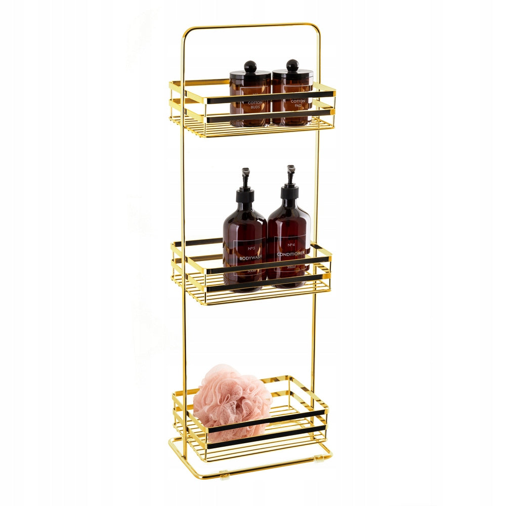 Bathroom rack AWD Interior gold 17 x 24,5 x 76 cm Brand AWD Interior