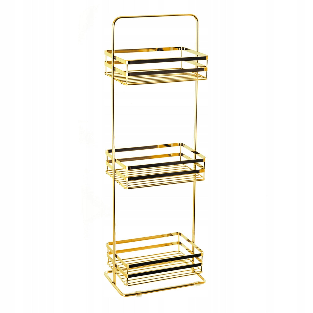 Bathroom rack AWD Interior gold 17 x 24,5 x 76 cm