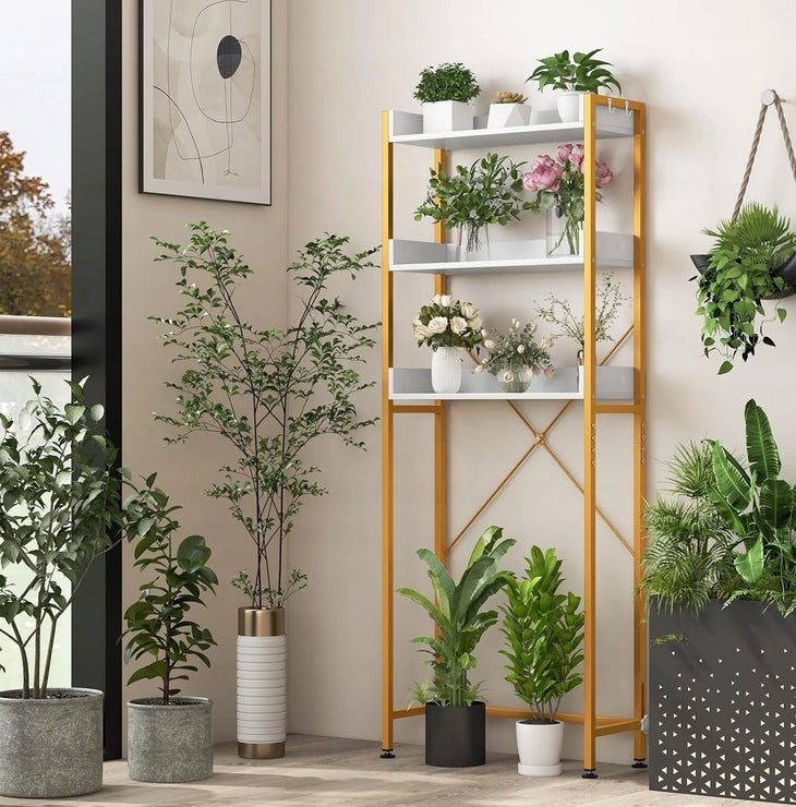 Bathroom rack Costway gold 24 x 63 x 164 cm Brand Costway