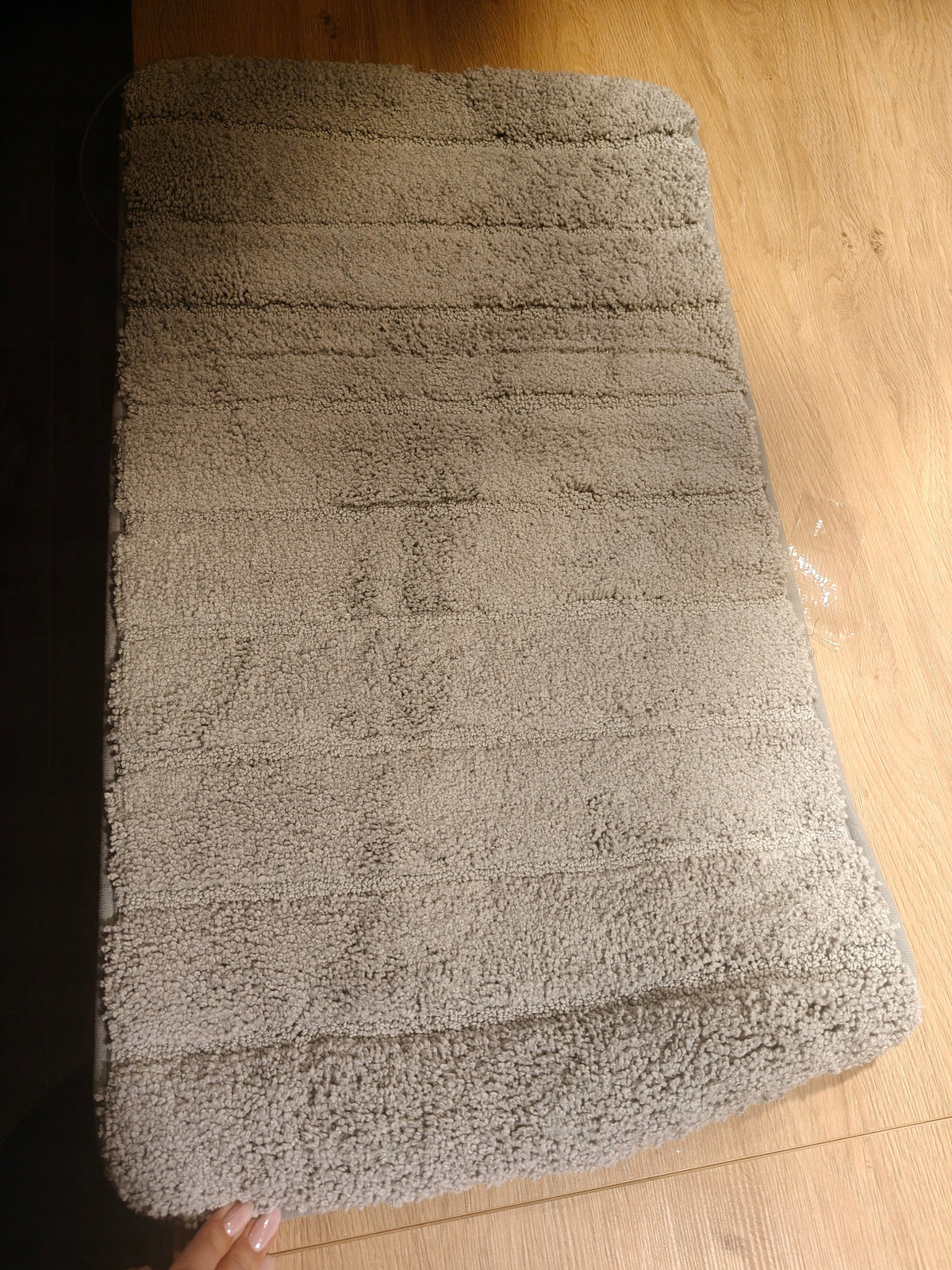 Bathroom rug e-floor grey 44x80 cm non-slip