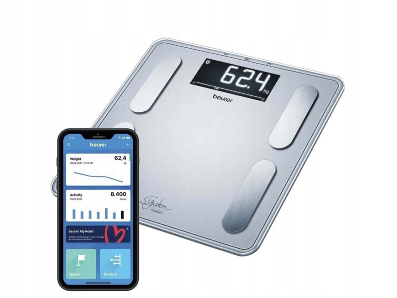 Bathroom scale BEURER BF 405 SignatureLine Silver