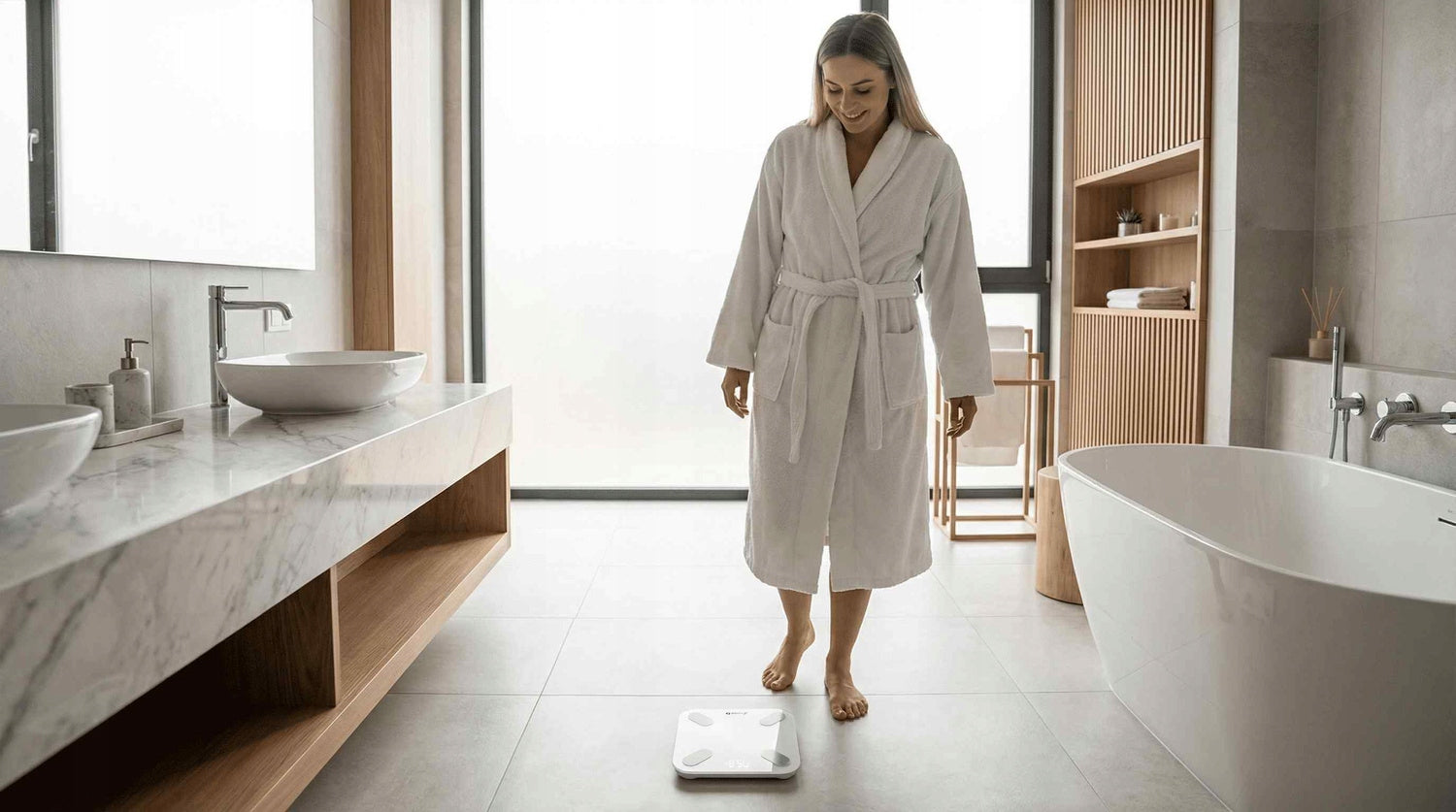 Bathroom scale analytical electronic SMART BMI Fat Application PL Manufacturer code 5902022186142