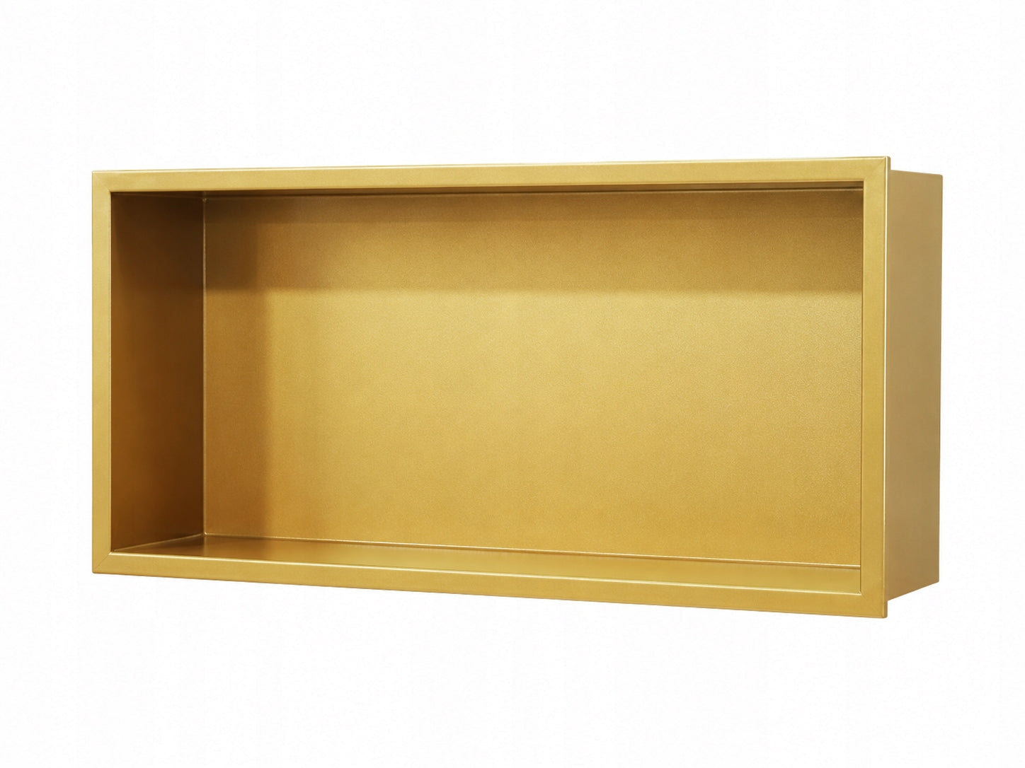 Bathroom shelf recessed gold stainless steel 45x30x10 cm