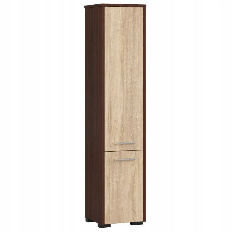 Bathroom shelf with 2 doors and 5 shelves, wenge, sonoma oak
