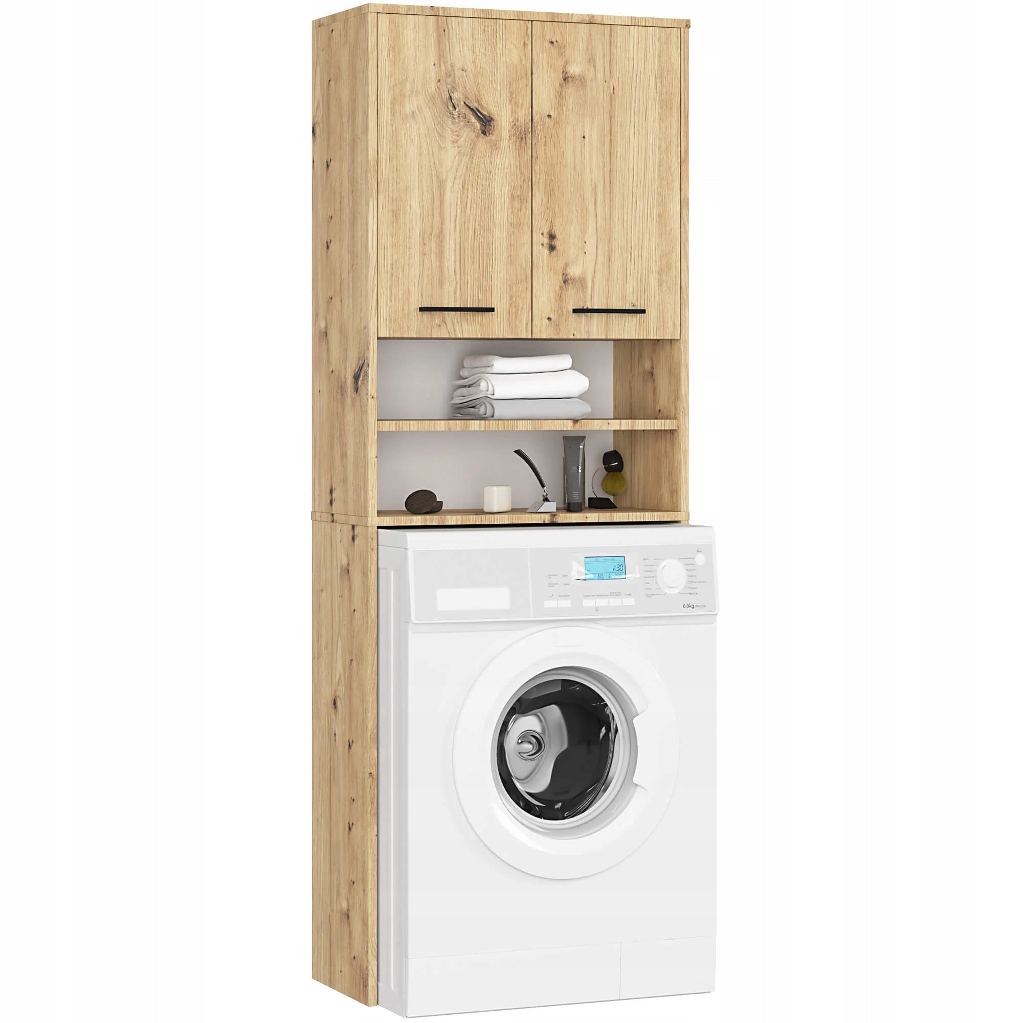 Bathroom shelving unit Akord artisan oak 30 x 64 x 180 cm