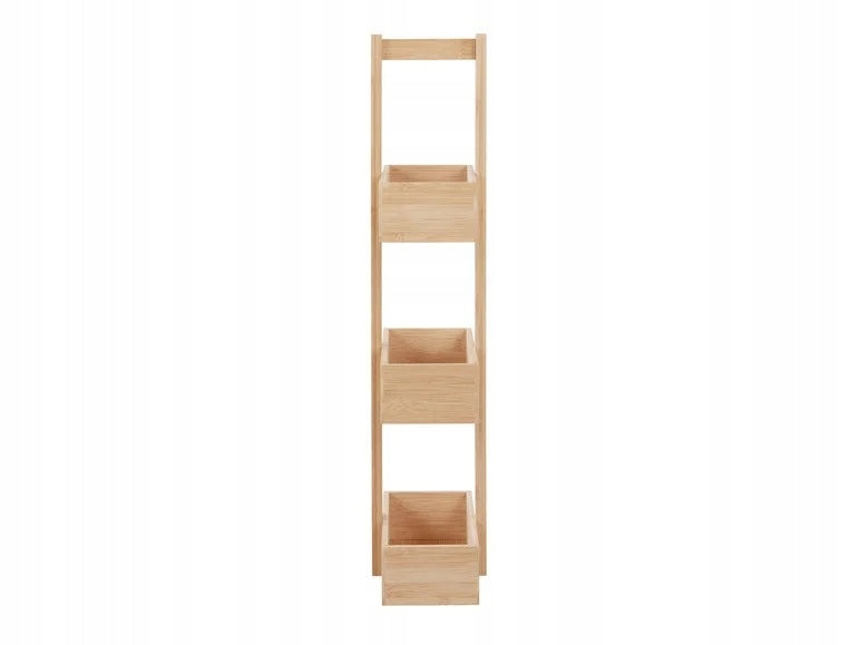 Bathroom shelving unit Livarno Home shades of brown 16 x 25 x 76 cm Furniture depth 16 cm