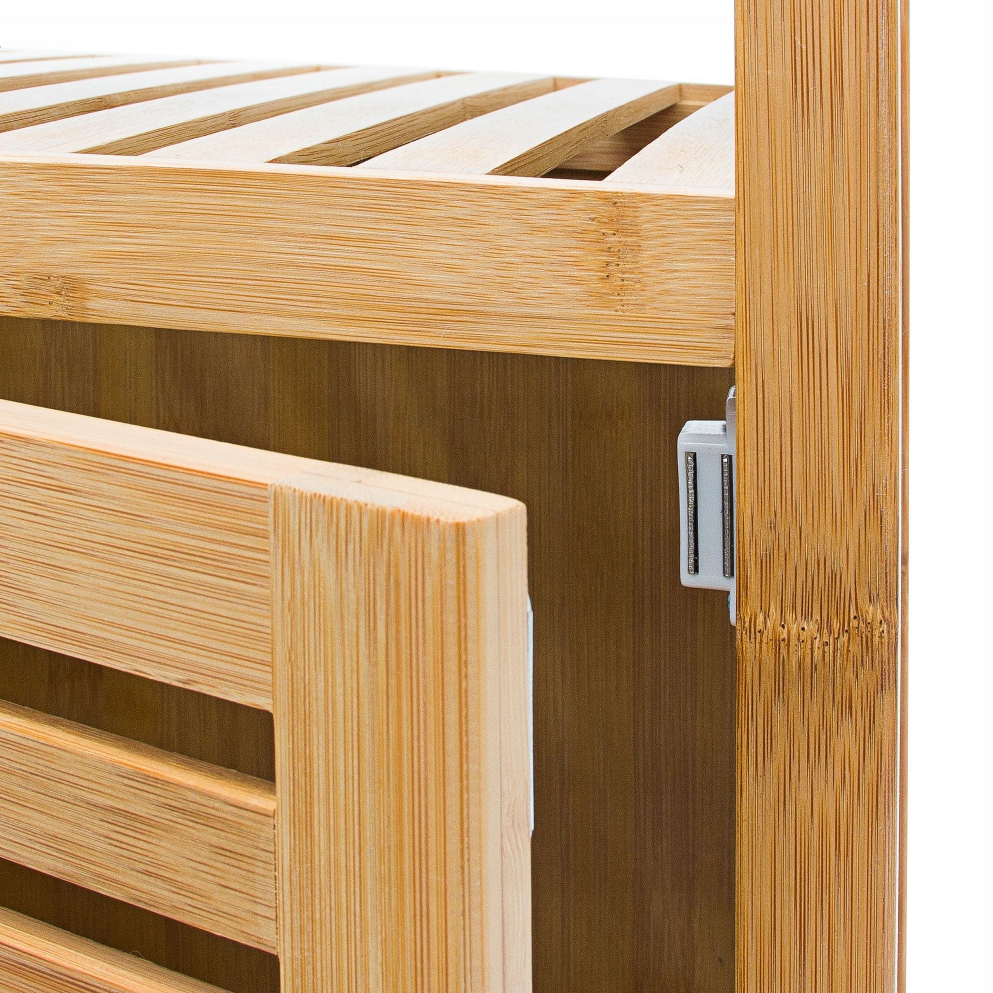 Bathroom shelving unit Relaxdays Brown oak 33 x 36 x 90 cm Brand Relaxdays