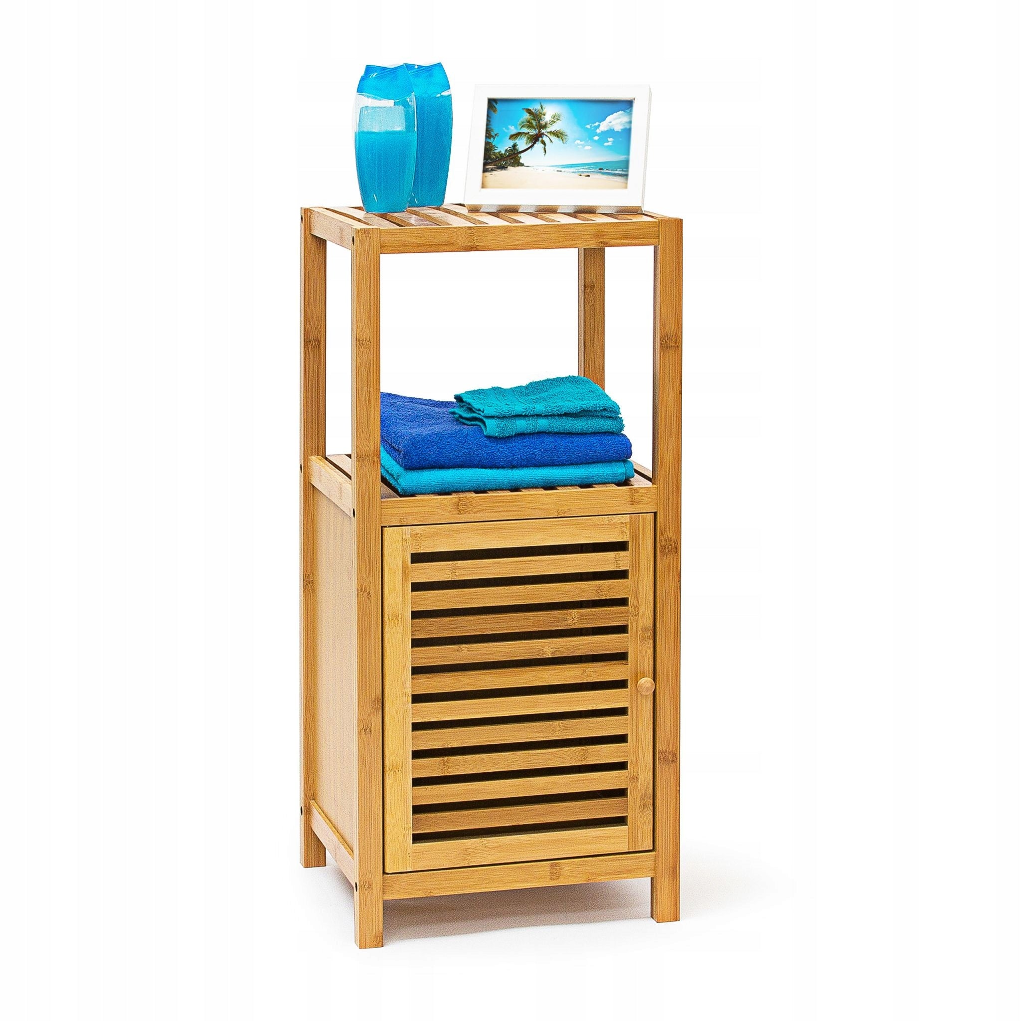 Bathroom shelving unit Relaxdays Brown oak 33 x 36 x 90 cm